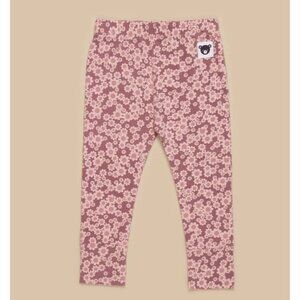 Huxbaby - Organic Flower Bear Legging - Dusty Plum 18-24 Months NWT